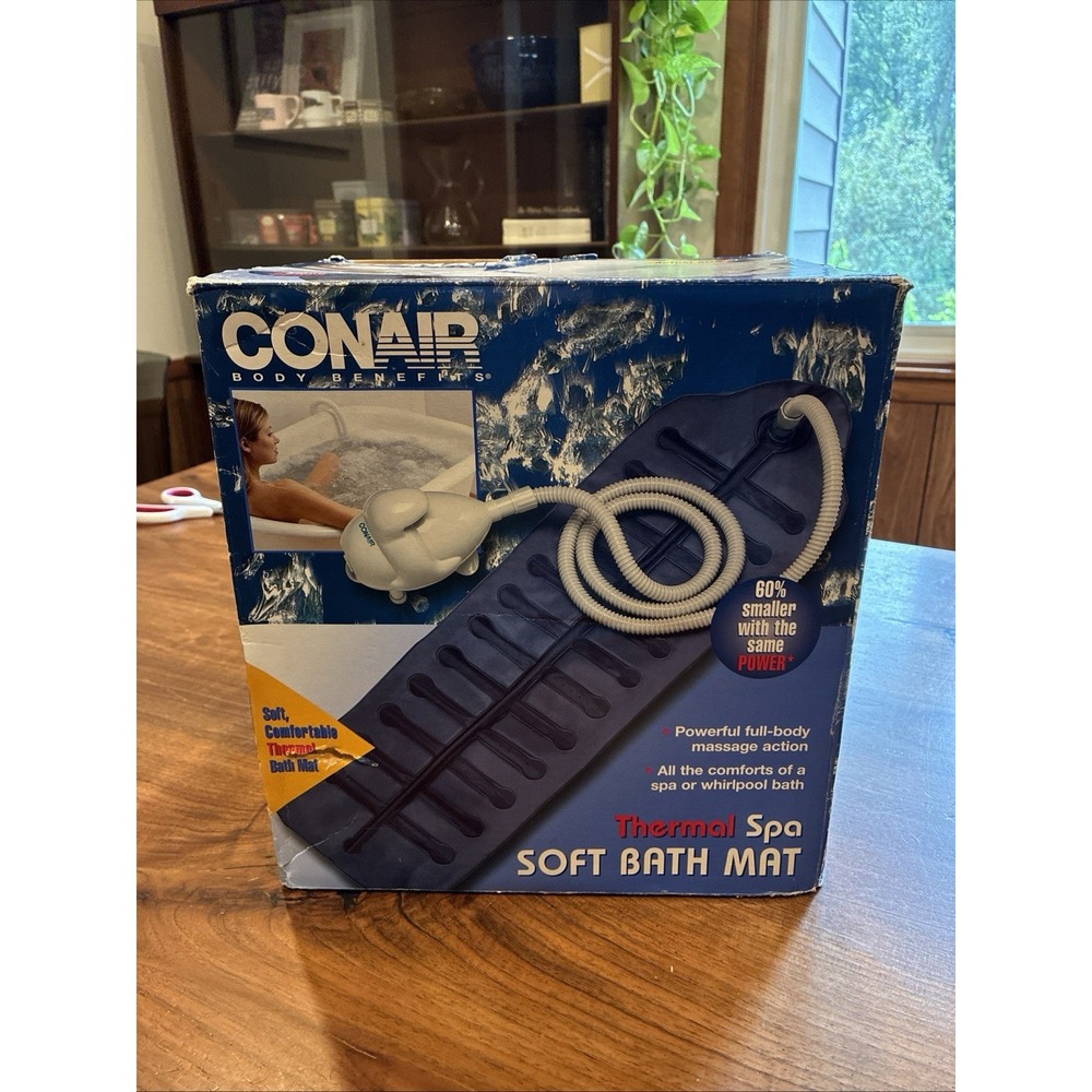 Conair Body Benefits Thermal Spa Soft Bath Mat MBTS2 Bubbles Massage Whirlpool